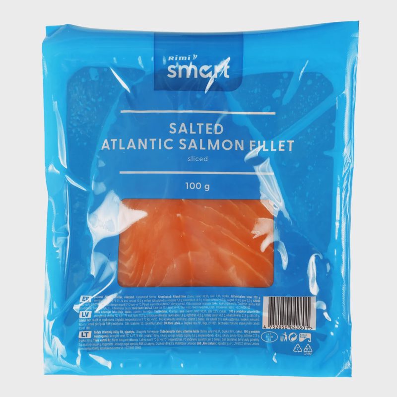 Sūd. atlant. lašišų filė RIMI SMART, 100 g