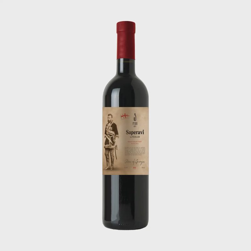 Raudonasis sausas vynas ADATI SAPERAVI, 0,75l