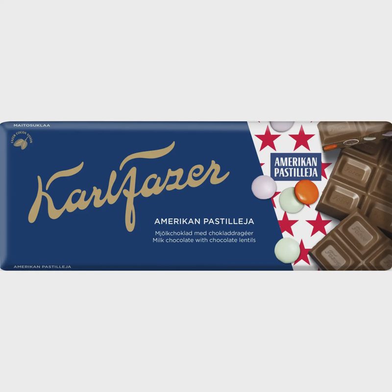 Pieninis šokoladas su draže KARL FAZER, 180 g