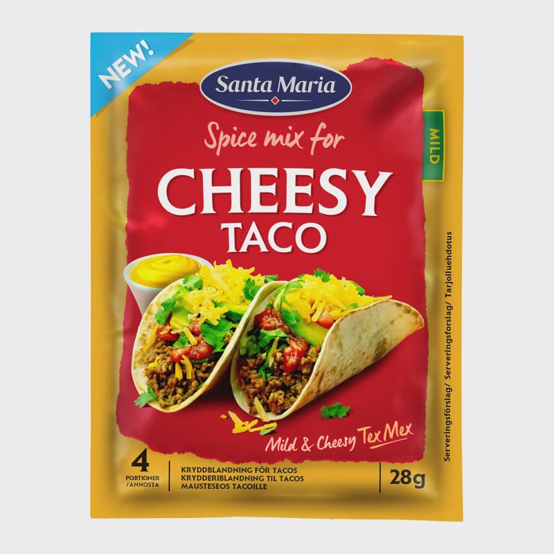 Priesk. mišinys SANTA MARIA CHEESY TACO, 28 g