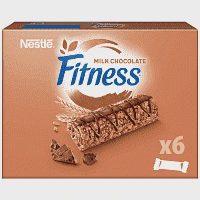 Nestle Fitness Μπάρες Δημητριακών Delice Σοκολάτα Γάλακτος 6x22,5gr