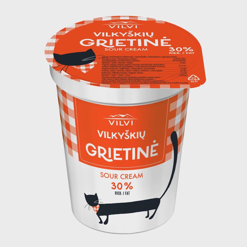 Grietinė VILVI, 30 % rieb., 350 g