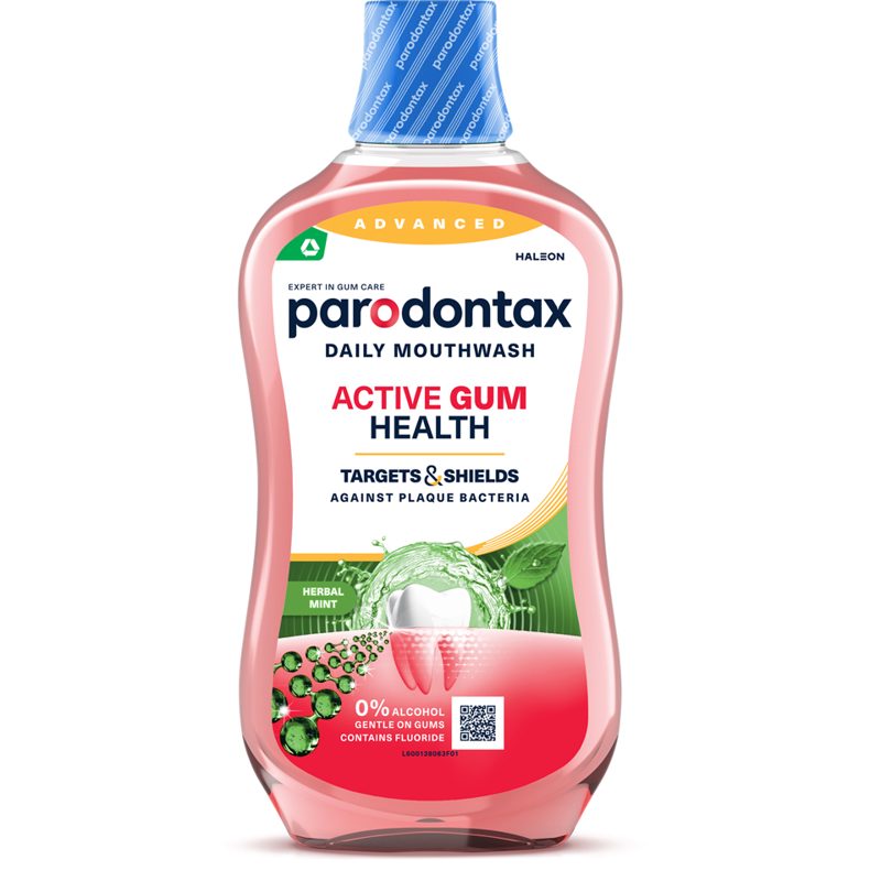 Parodontax Advanced Gum Strengthen & Protect Icy Mint ústní voda 500ml
