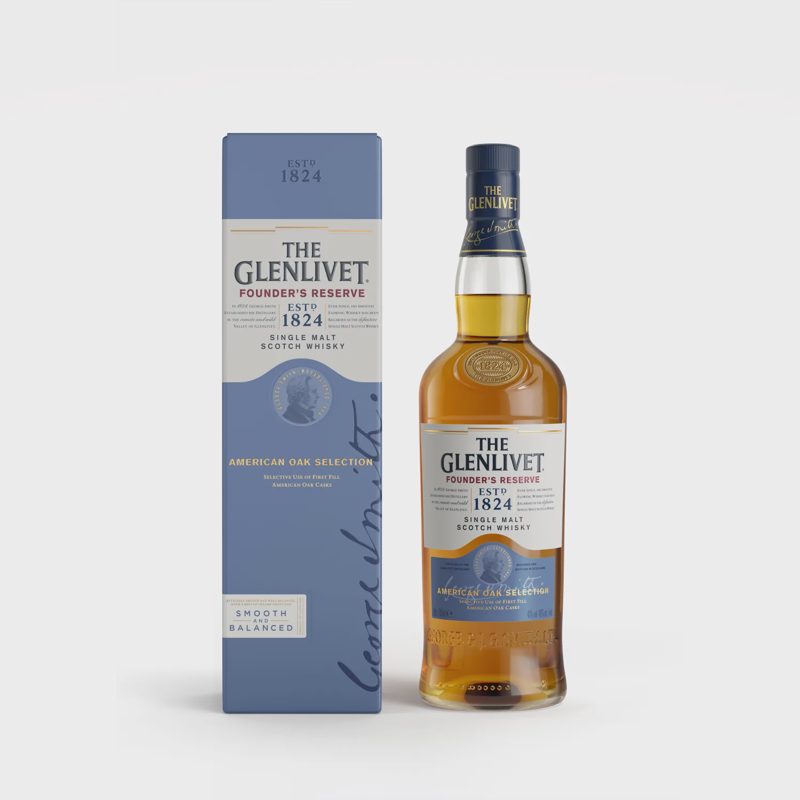 Visk.GLENLIVET FOUNDER'S RESERVE, 40 %, 0,7 l