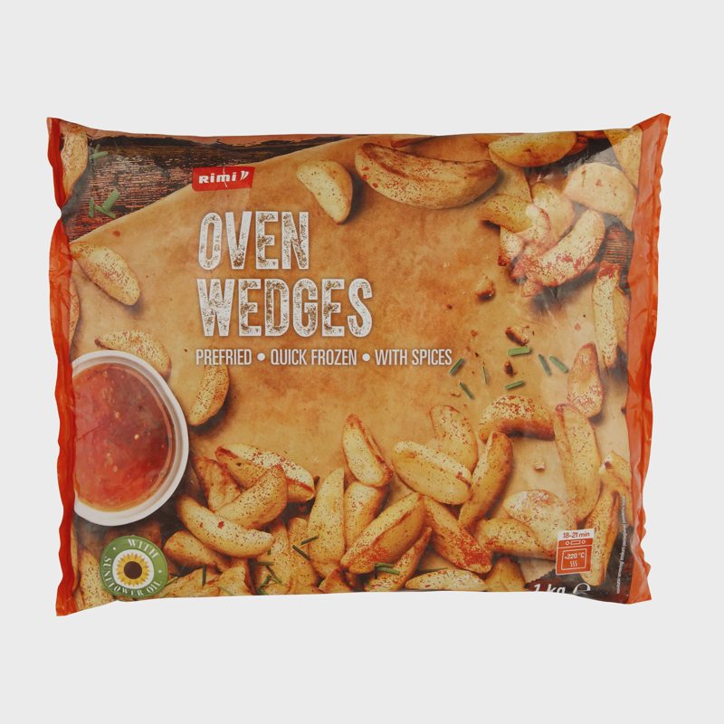 Pikant. gruzdintos bulvių skiltelės RIMI, 1kg