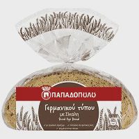 Παπαδοπούλου Ψωμί Γερμανικού Τύπου Σίκαλη 500gr