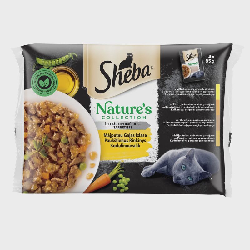 Kons.kačių ėd.rinkinys su paukšt.SHEBA, 4x85g