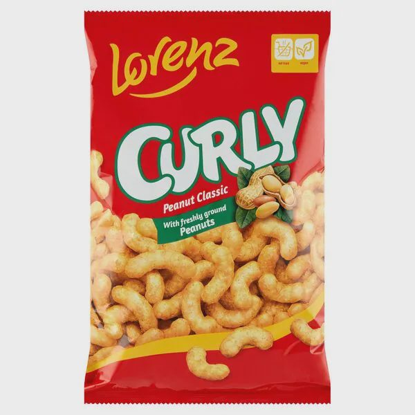Lorenz Curly flips peanut classic 120 g