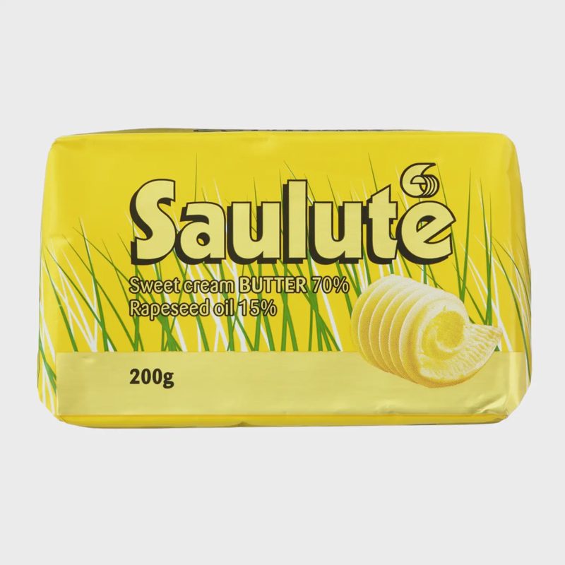 Tepiųjų riebalų mišinys SAULUTĖ, 72 %, 200 g