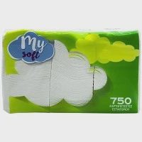 My Soft Χαρτοπετσέτες Εστιατορίου 750 Φύλλων 0,730kg