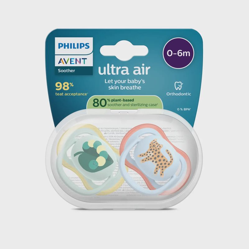 Čiul. PHILIPS AVENT ULTRA A. 0–6 mėn. 2 vnt.