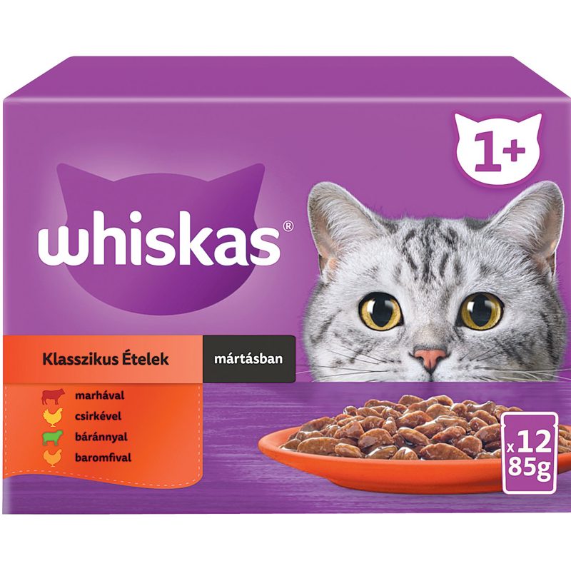 WHISKAS MACSKAELEDEL MULTIPACK HÚSSAL