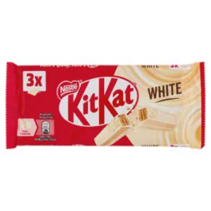 KITKAT White Wafer Con Copertura Bianca 3 Snack Da 41,5g