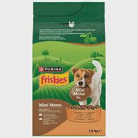 Friskies Ξηρά Τροφή Mini Menu Κοτόπουλο & Λαχανικά 1,5kg