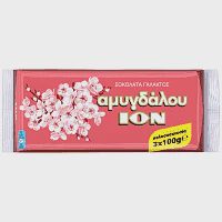 ΙΟΝ Σοκολάτα Γάλακτος Με Αμύγδαλα 3x100gr