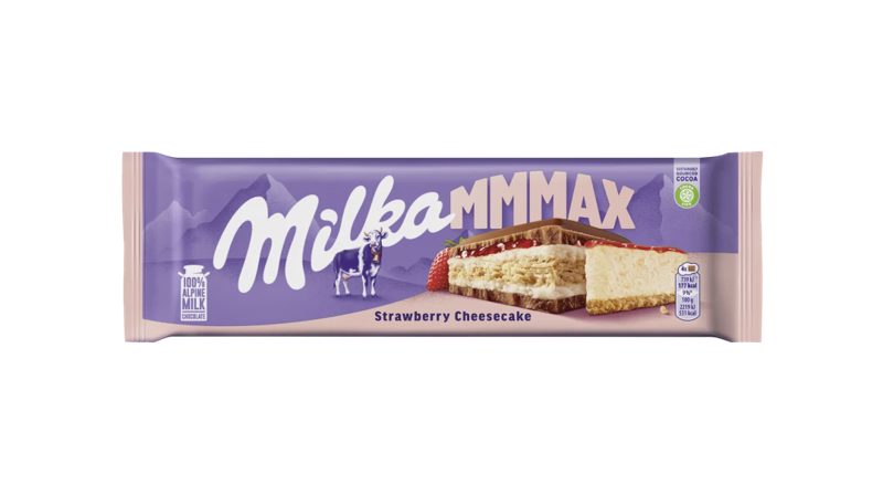 Tablete de Chocolate e Cheesecake de Morango