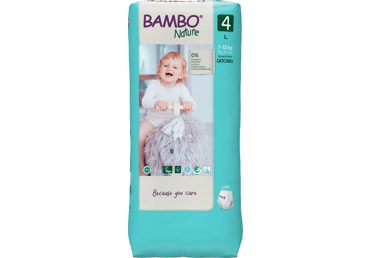 Sauskelnės BAMBO NATURE 4, 7-12 kg, 40 vnt.