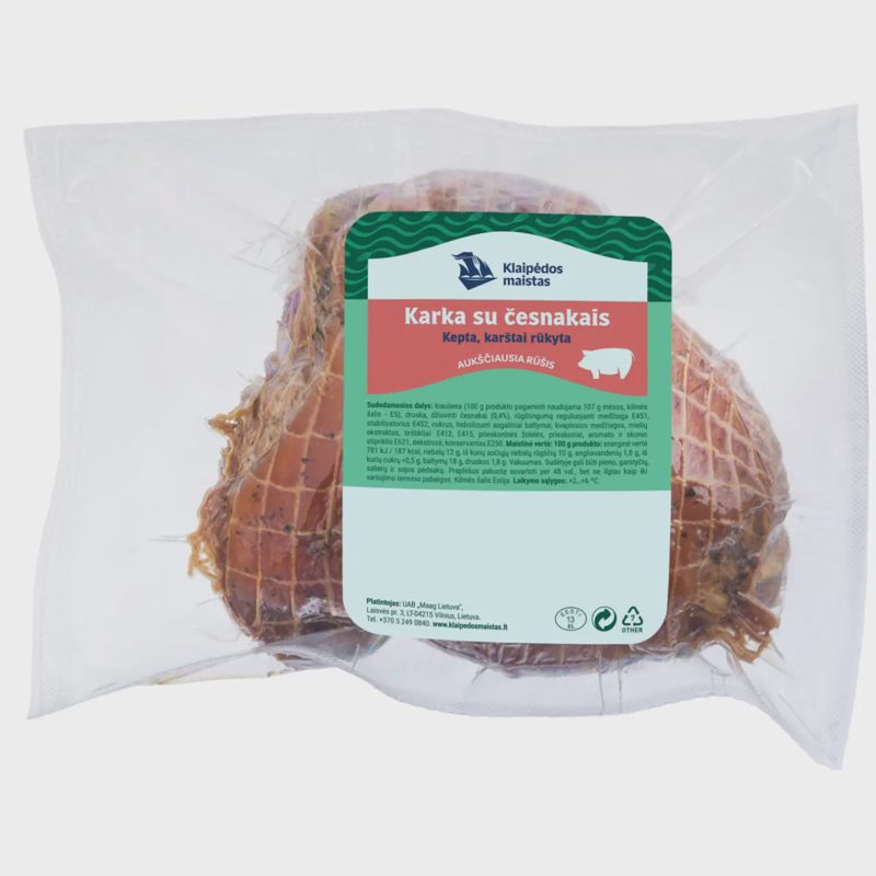 Kep.rūk. karka su č. KLAIPĖDOS MAISTAS, 1kg