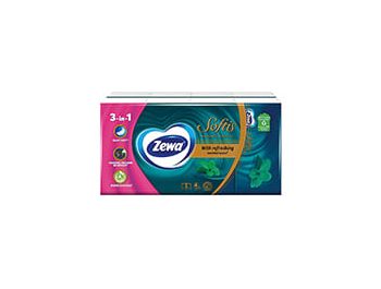 Zewa Softis Papirnate maramice mentol 6+2 kom