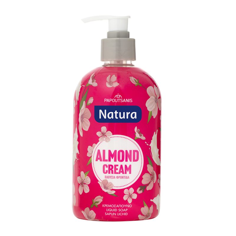 Natura Κρεμοσάπουνο Aντλία Almond Cream 480ml