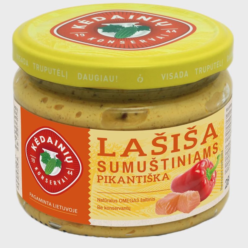 Pikantiška lašiša KĖDAINIŲ KONSERVAI, 280 g