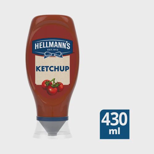 HELLMANN"S Ketchup bocabajo 486 g.