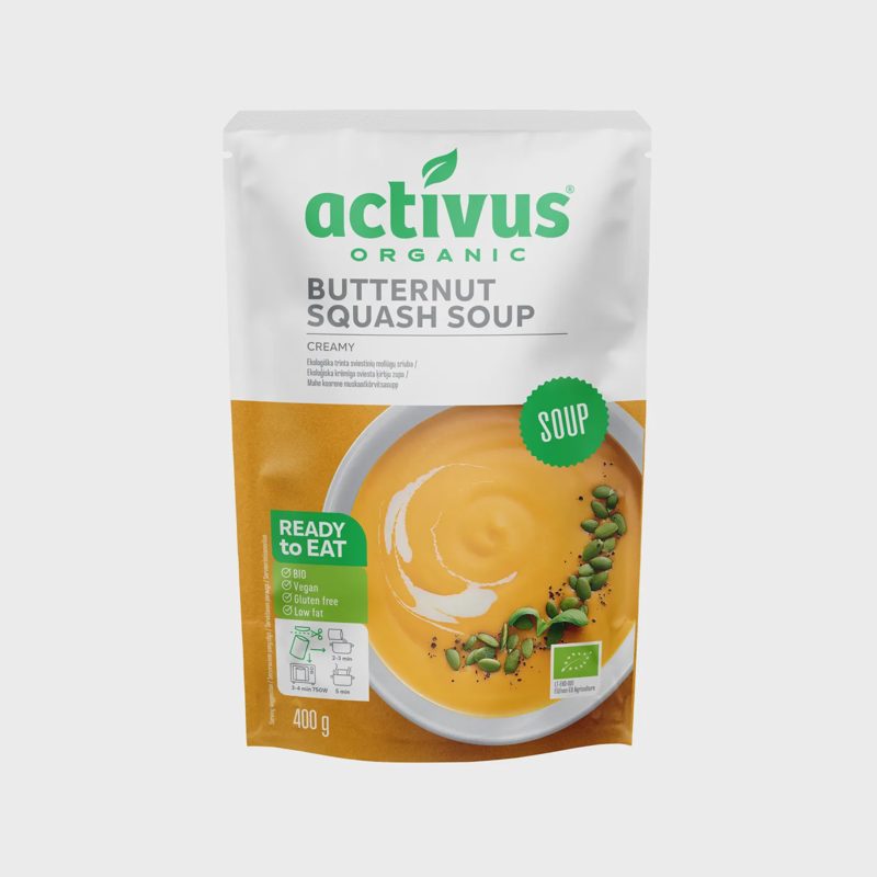 Ekol. sviestin. moliūgų sriuba ACTIVUS, 400 g