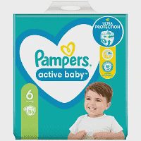 Pampers Πάνες Active Baby Giant Pack (56τεμ) Νο6