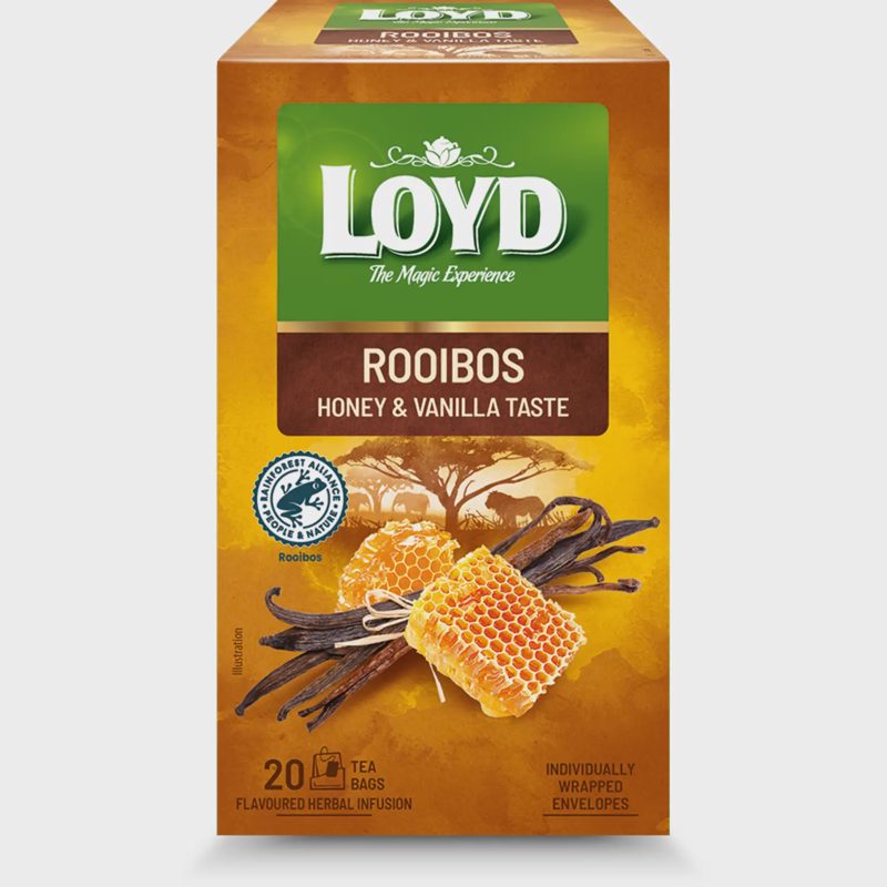 Raud. medaus, vanilės sk. arbata LOYD, 40 g