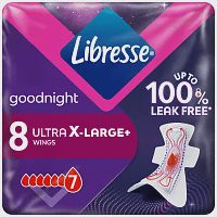 Libresse Σερβιέτες Ultra X-Large Goodnight 8τεμ.