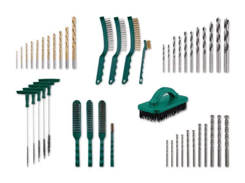 Bürsten-Set/Bohrer-Set, 11-teilig