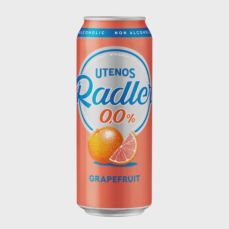 Nealk.alaus kok.UTENOS GRAPEFRUIT, 0,5 l
