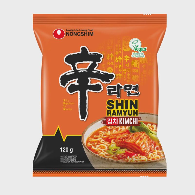 RAMEN vermišelių sriuba KIMCHI RAMYUN,120g