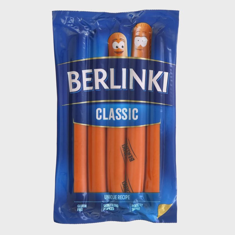 Virt.rūk. kiaulienos dešrelės BERLINKI, 250g