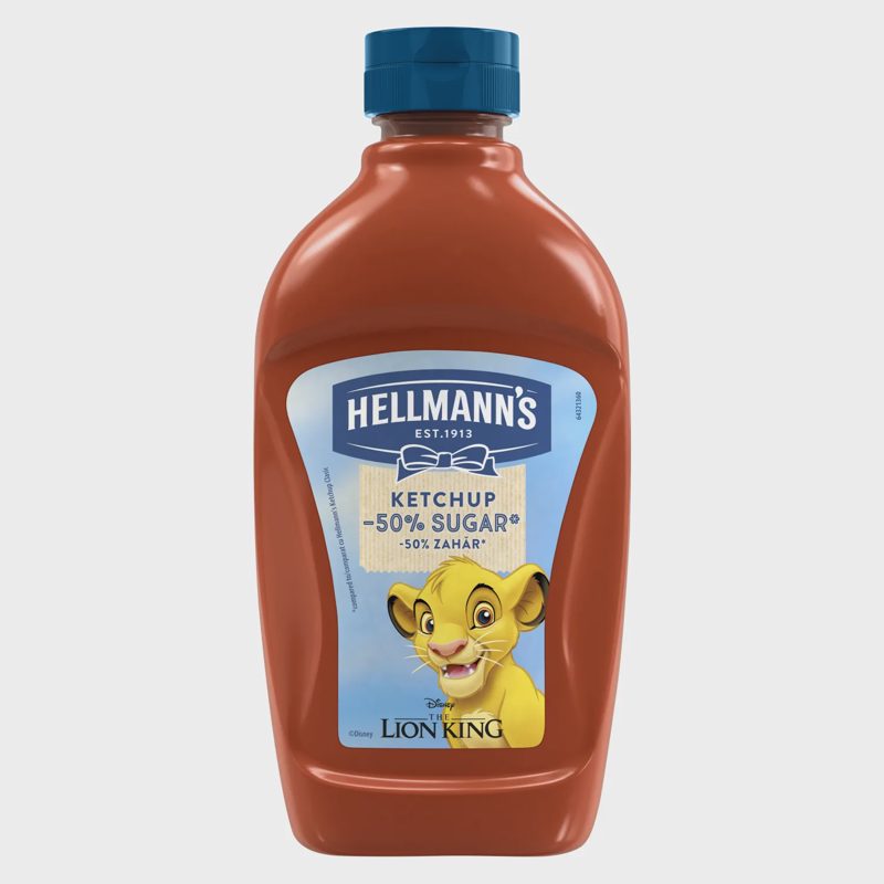 Kečupas HELLMANNS, su saldikliu, 460 g