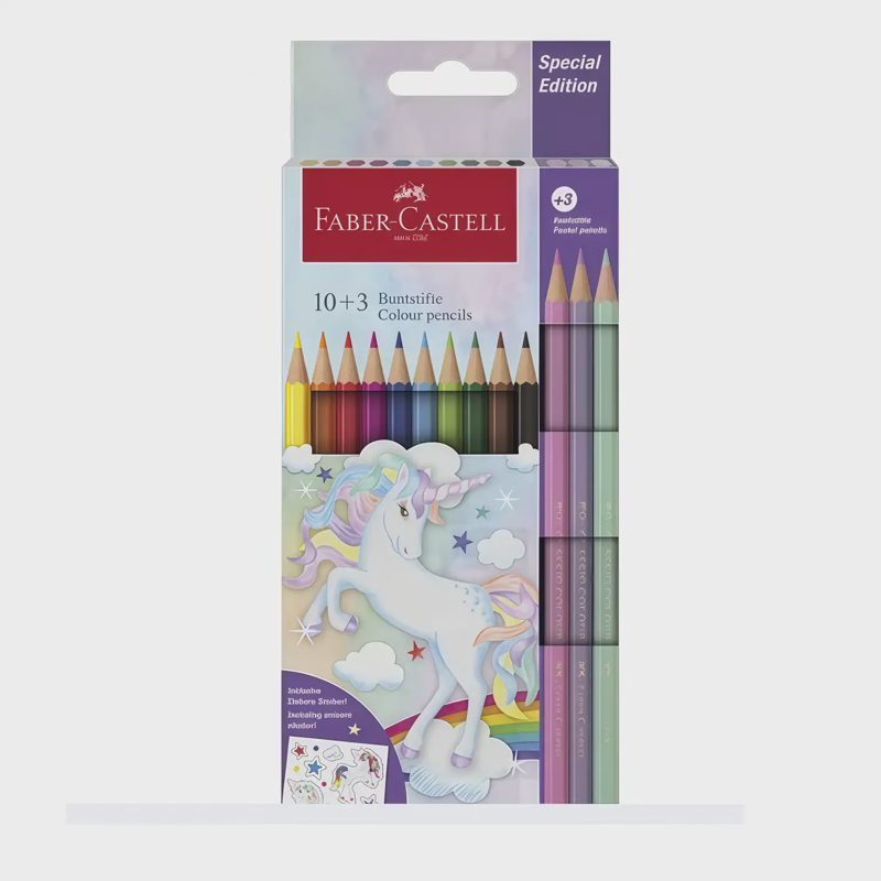 Sp.piešt.FAB.CAST. UNICORN, 10+3 spalvos