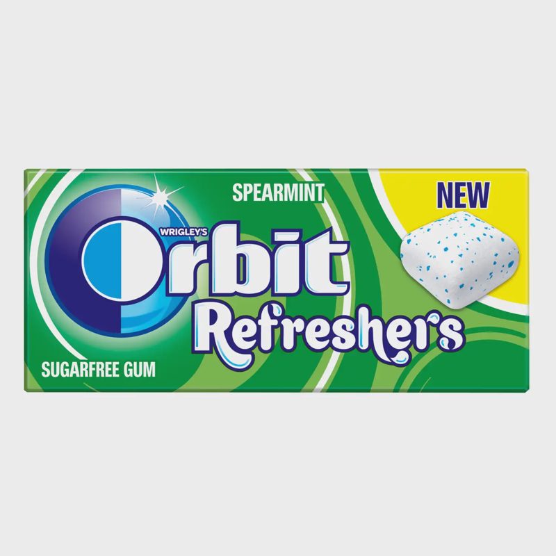 Kramt. guma ORBIT REFRESHERS SPEARMINT, 15,6g