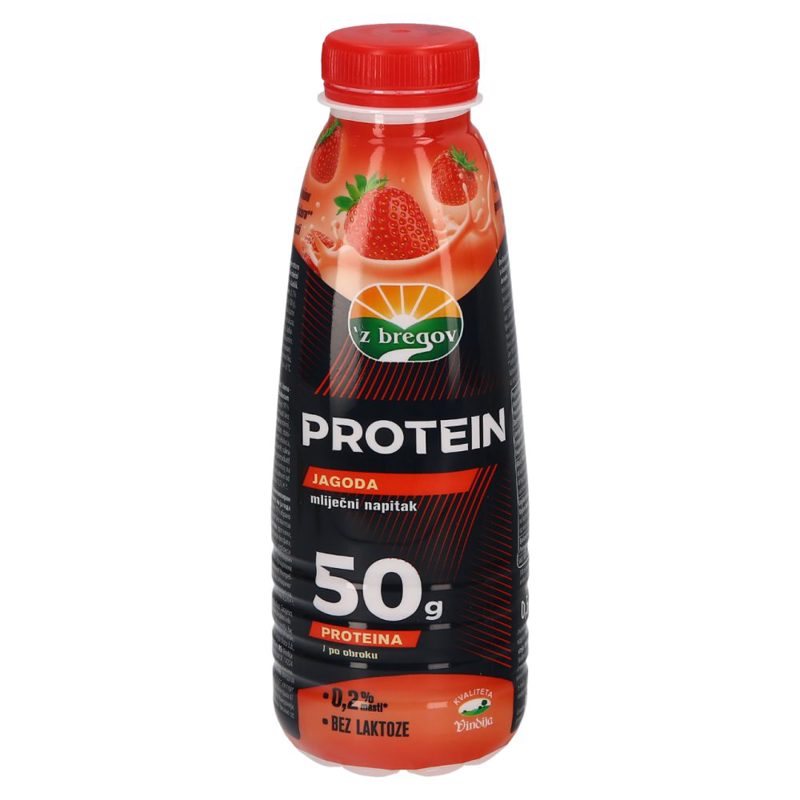Vindija 'z bregov proteinski napitak jagoda 0,5 L