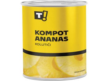 T! kompot ananas kolutići 830 g
