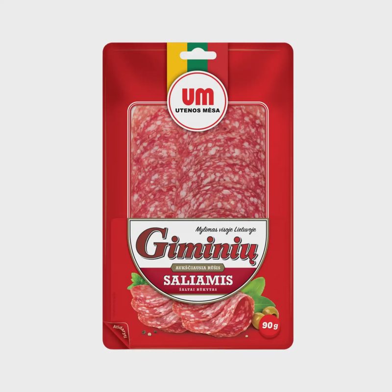 Šaltai rūkytas GIMINIŲ saliamis, a. r., 90 g