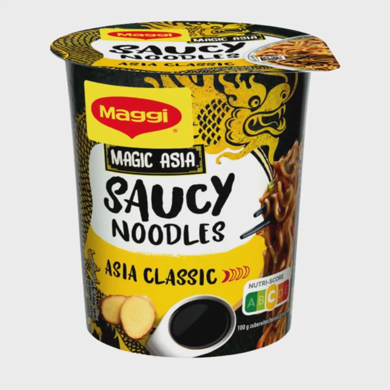 Makaronai sojų ir imbiero padaže MAGGI, 75 g