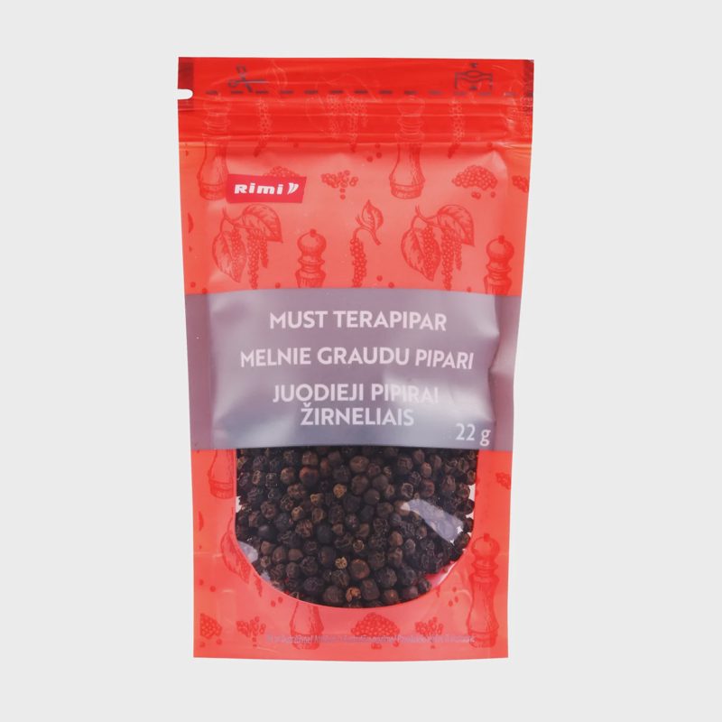 Juodieji pipirai žirneliais RIMI, 22g