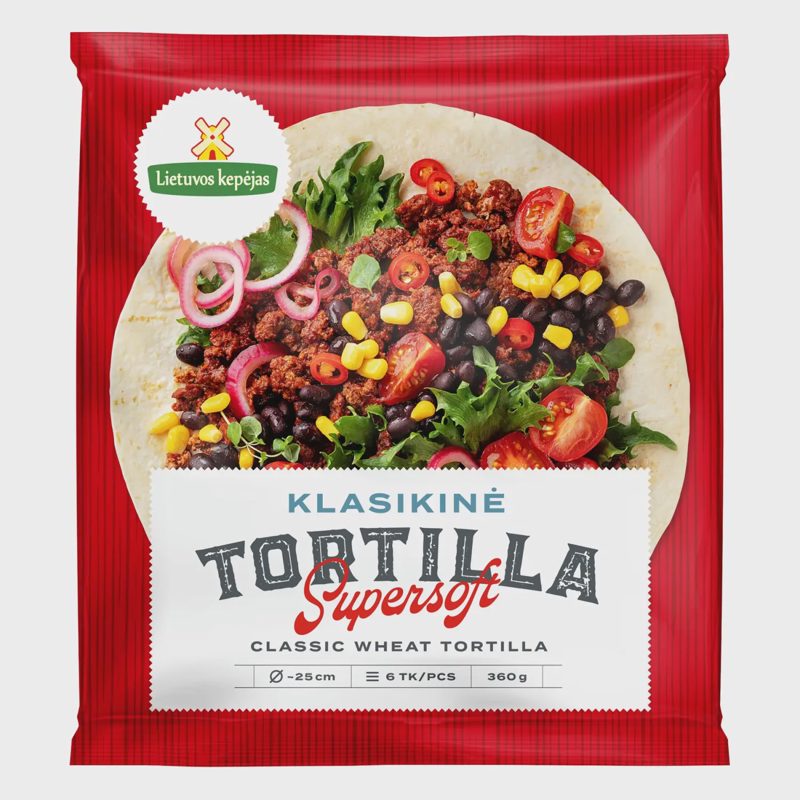 Kviet. tortilijos LIETUVOS KEPĖJAS, 25cm,360g
