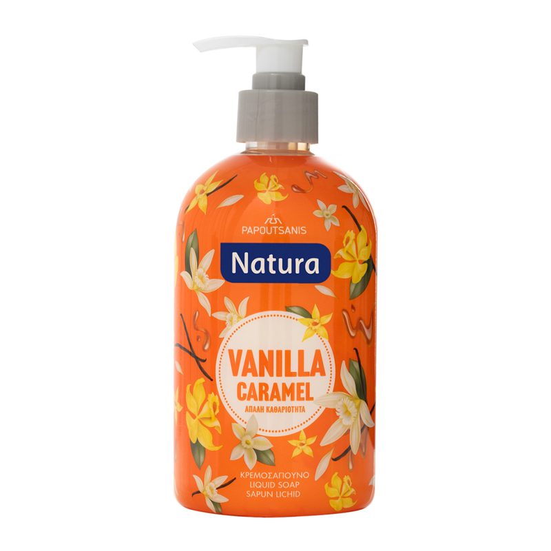 Natura Κρεμοσάπουνο Aντλία Vanilla Caramel 480ml
