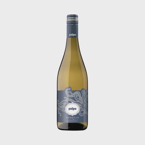 PULPO Vino blanco Godello con D.O. Monterrei botella 75 cl.