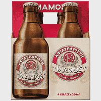 Μάμος Μπίρα Φιάλη Αφιλτράριστη 330ml 4τεμ