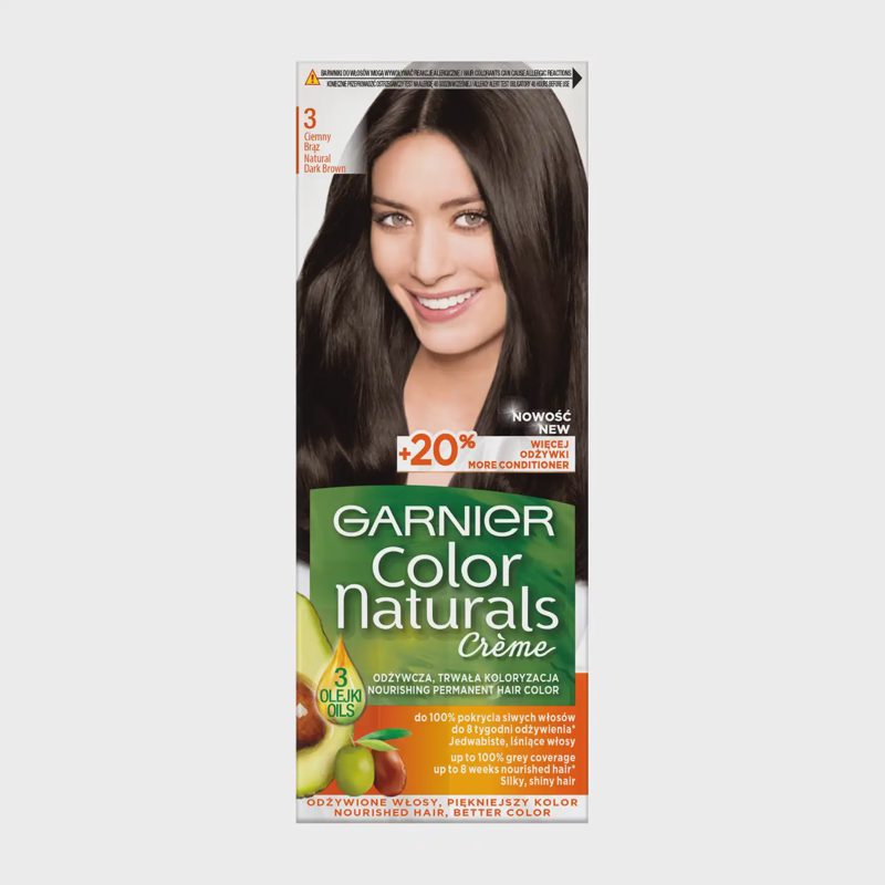 Plaukų dažai GARNIER COLOR NATURALS, 3