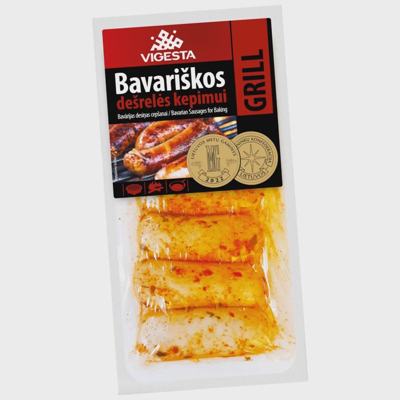 BAVARIŠKOS dešrelės kepimui GRILL, I r. 450 g