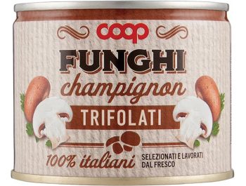 Coop rezani šampinjoni 185 g