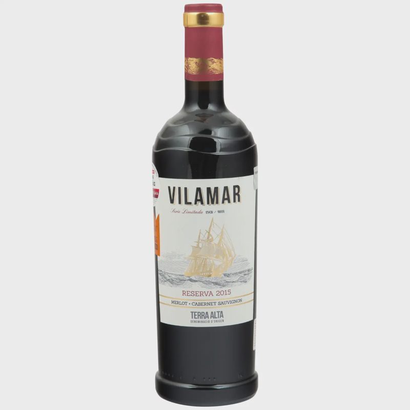 Raud.saus.vynas VILAMAR RESERVA MERLOT, 0,75l